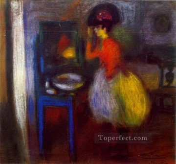 En la habitación La logia 1900 cubismo Pablo Picasso Pinturas al óleo